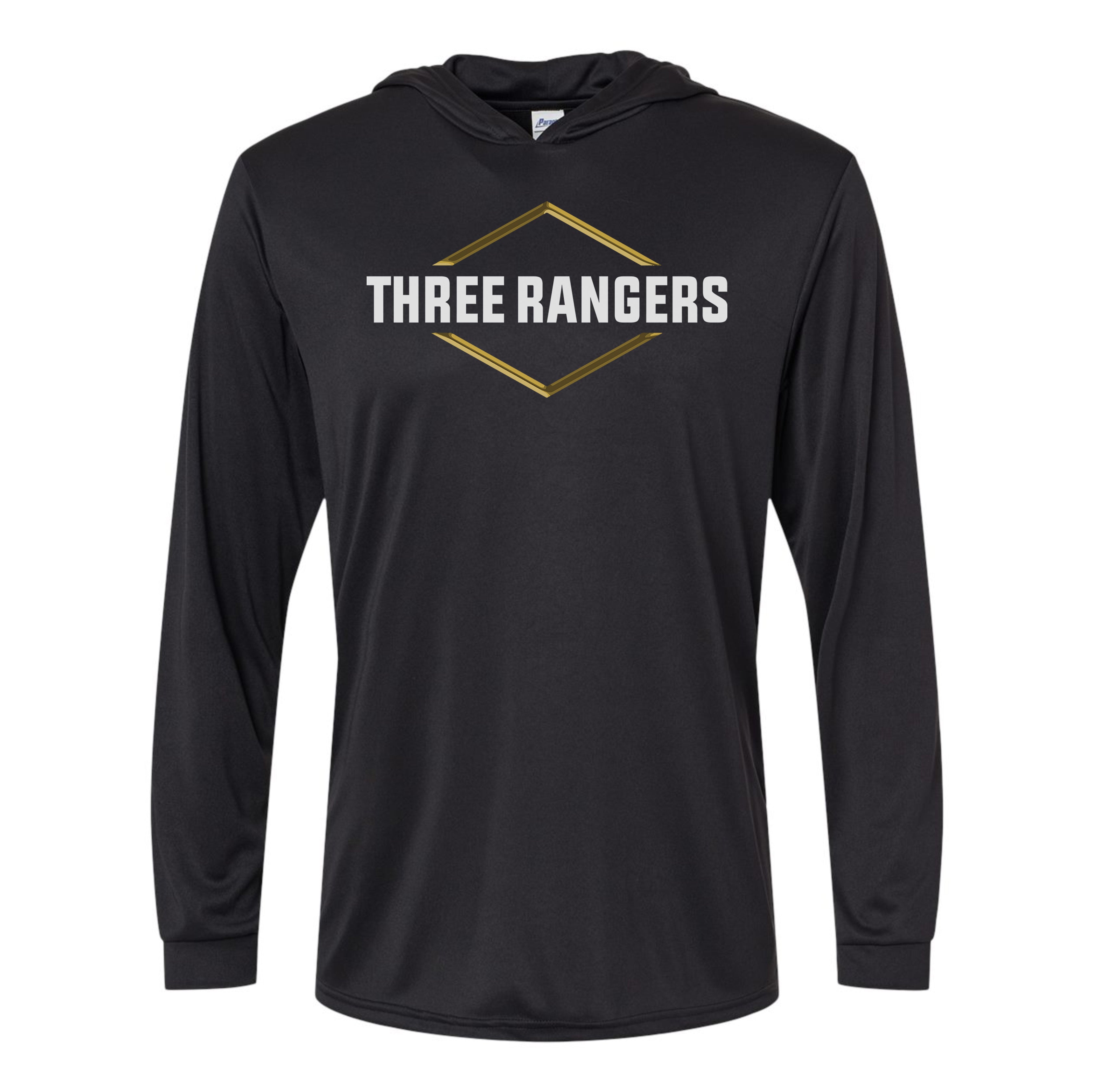 Three Rangers Logo Hooded Performance Long Sleeve