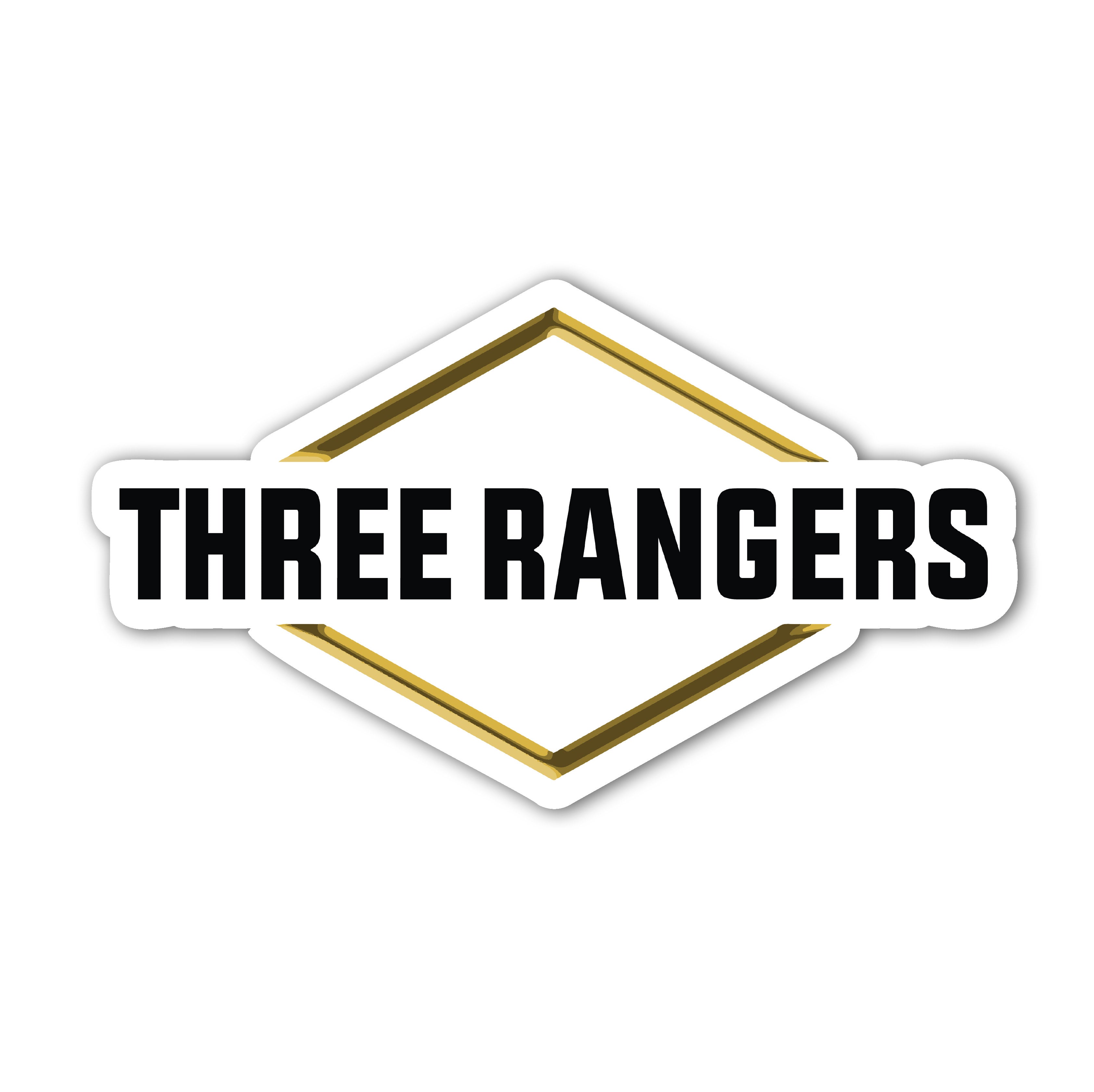 Three Rangers Logo Sticker