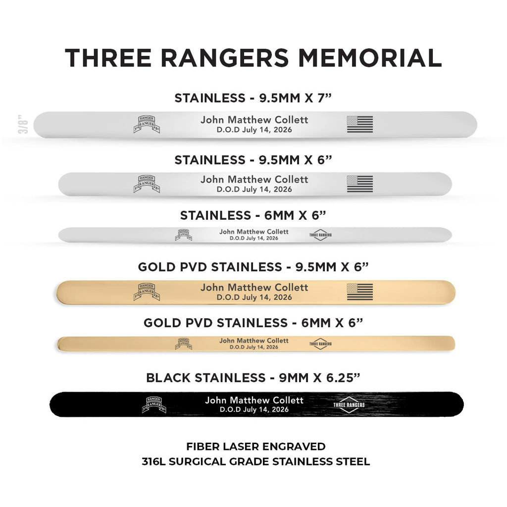 Three Rangers Memorial Bracelet