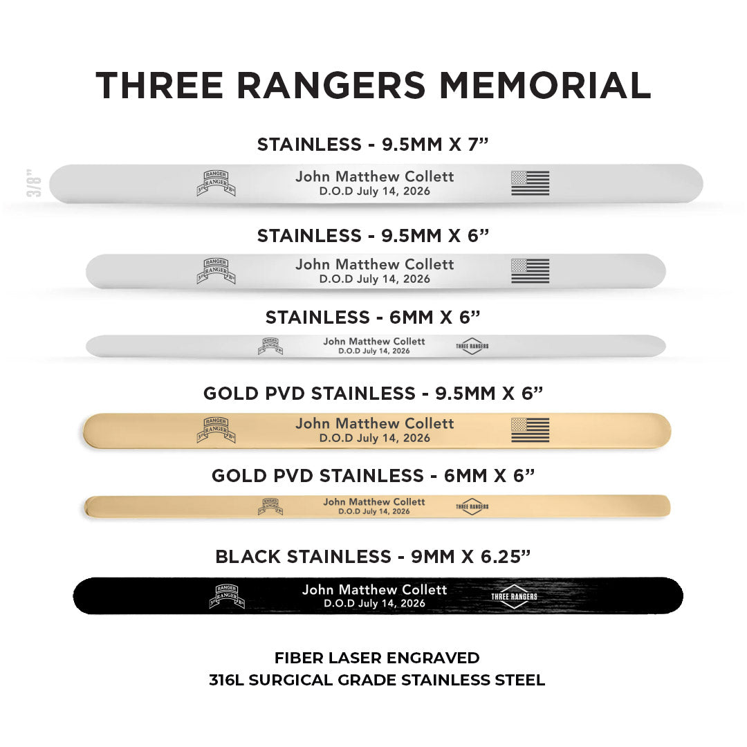 Three Rangers Memorial Bracelet