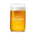 Three Rangers Logo Laser Engraved Beer Can Glass Set
